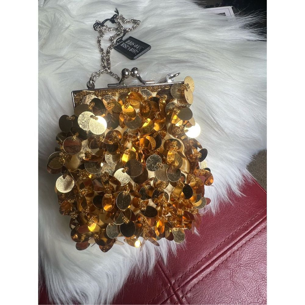 Y2K Bronze Sparkly Sequined Mini Bag